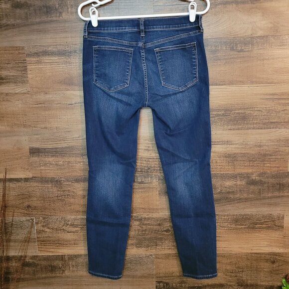 J Crew Jeans Size 28 Low Rise Skinny Dark Wash Stretch Denim - Picture 2 of 10